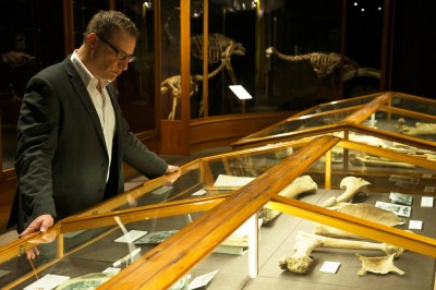 Enjoying the Moa Gallery, not long after opening.